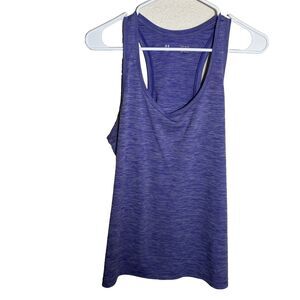 Under Armour Tank Top Women's Large Purple Round Neck Athletic Active Shirt